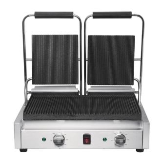Buffalo bistro dubbele contactgrill groef/groef